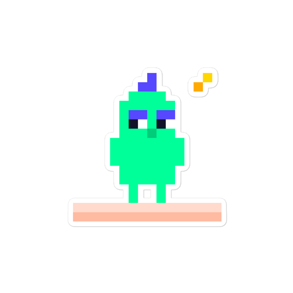 Byte — Sunset Wave Sticker